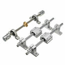 15Pcs 200Mm Optical Axis Guide Bearing Housings Aluminum Rail Shaft Lead Sc