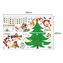 Christmas Glass Wall Stickers Santa Claus Tree Decals Decoration Ornaments