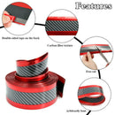 2.5M Red PVC Car Front Rear Bumper Edge Guard Strip Auto Exterior Accessories