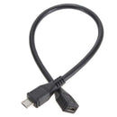 Male To Female Micro USB Extension Extender Data Sync Charging Cable Adaptor H