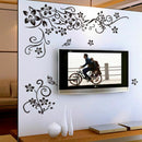Flower Vine Bathroom Wall Stickers Home Decoration Bedroom Living Room Wall