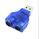 USB Male to PS2 Female Cable Adapter Converter Use For Keyboard Mous OZ