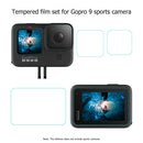 1 Set Front Rear Screen Lens Films for GoPro Hero9 Tempered Glass Covers A
