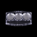 Empty 3Round Grids Eyeshadow Lipstick PowderBox Case Cosmetic Packing+Palette Kw