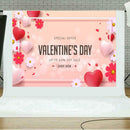 Love Heart Envelope Background Photography Backdrop for Valentines Day A