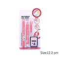 1 Set Creative Cartoon Plastic W/Erasable Fountain Bag Pen For Student Ink M1B4
