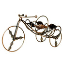 Wine Bottle Holder Stands Elegant Iron Tricycle Shape Desktop Decor