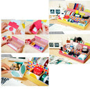 Desk Cosmetic Storage Box Container Bag Case Stuff Organizer Box In Box DIY