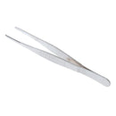 Stainless Steel Straight Tweezers, Serrated Tip Forcep, Laboratory, 140mm