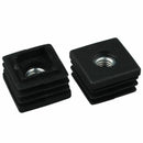10 Sets 45mm Base Dia Adjustable Leveling Foot 25mmx25mm Square Tube Insert