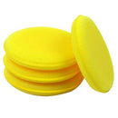 12x Waxing Polish Wax Foam Sponge For Clean Cars Vehicle Glass yellow Y7A3