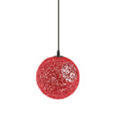 2Pcs Home Decor Rattan Ball Globe Round Lampshade Red/Green