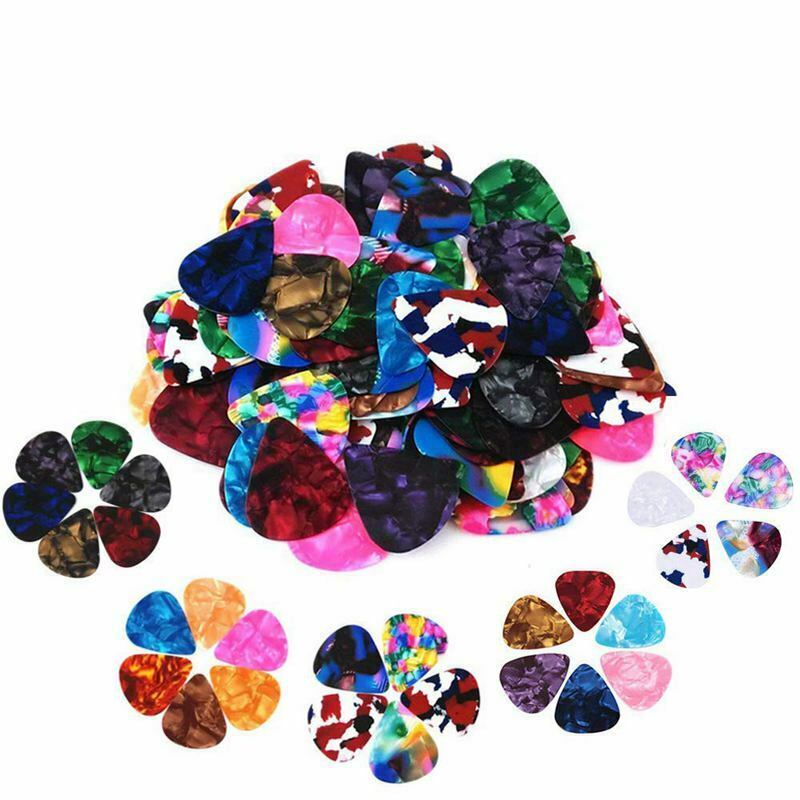 60 Pack Abstract Art Colorful Guitar Picks, Unique Guitar Gift For Bass, El