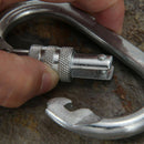 Carbon Steel Climbing Carabiner Screw Lock Hiking Rope For 25KN Clip . Hook L1H6