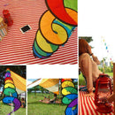 Foldable Rainbow Spiral Windmill Wind Spinner Camping Home 2019 Garden Tent N9U4