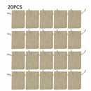 20Pcs Burlap Bags Mini Gift Bag Jewelry Pouches Packing Storage Candy Bags VHU