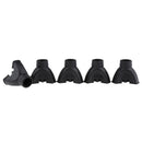 5 Pack Black Tripod Anti Skid Rubber Replacement Tip for Cane Walking Stick
