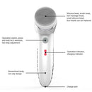 Facial Cleansing Brush Sonic Vibration Mini Face Cleaner ABS Deep Pore Clea