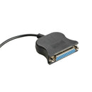 New USB 1.1 to DB25 Female Port Print Converter Cable LPT Black