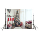 Christmas Background Cloth Tree Pine Snowman Photography Photo Studio Home Decor