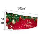 Merry Christmas Banner Home Wall Hanging Pulling Background Cloth Xmas Flag Part