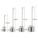 Long Handle Stainless Steel Wine Dipper Sauce Ladle Flat Bottom Spoon 50ml