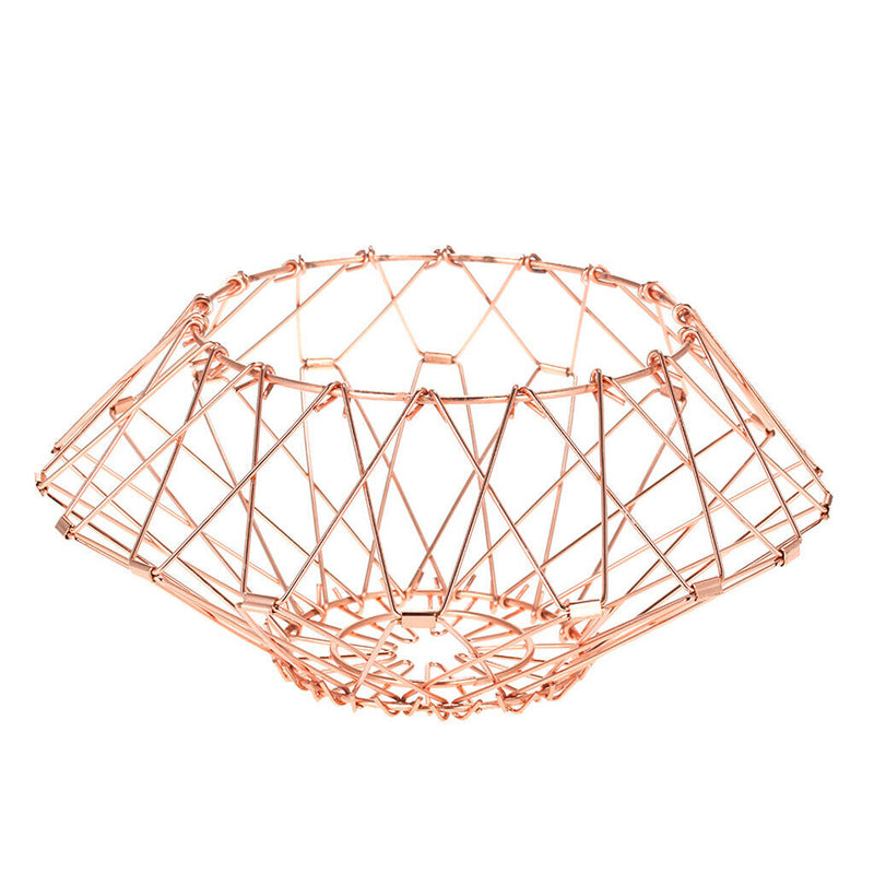 3pcs Hollow Wire Fruit Snacks Baskets Vegetables Container Home Decoration
