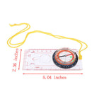 Magnifying Compass Ruler Scale Scout Hiking Camping Boating Orienteering Map FT