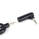 Right Angle 90Degree3.5mm 3Pole Audio Stereo Male to Female Extension Adapter`US