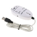 USB Guitar Link Cable Audio Adapter Connector for Instruments Recording