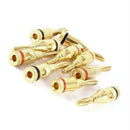 10 x Black Red Drain 4 mm banana plug, high speaker audio video cable X2H8