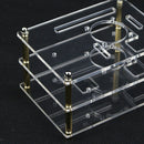 Stackable Case with Cooler Fan, Two-Layer Transparent Acrylic Case Enclosure Box