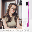 Double Side Hair Edge Brushes Hair Comb Beauty Hairdressing Tools (Purple) A