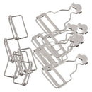 Set of 6 Metal Dungaree Fasteners Clip Brace Buckles for Suspenders 32mm
