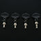 4 Tuning Pegs Pin for Ukulele and Other Various Instruments--Black