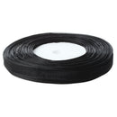 3/8 Inch 50 Yard Black Organza Ribbon -Black 170#