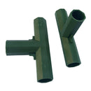 2pcs Green Plastic 16mm Greenhouse Pipe Fittings PVC Building Fittings 3T