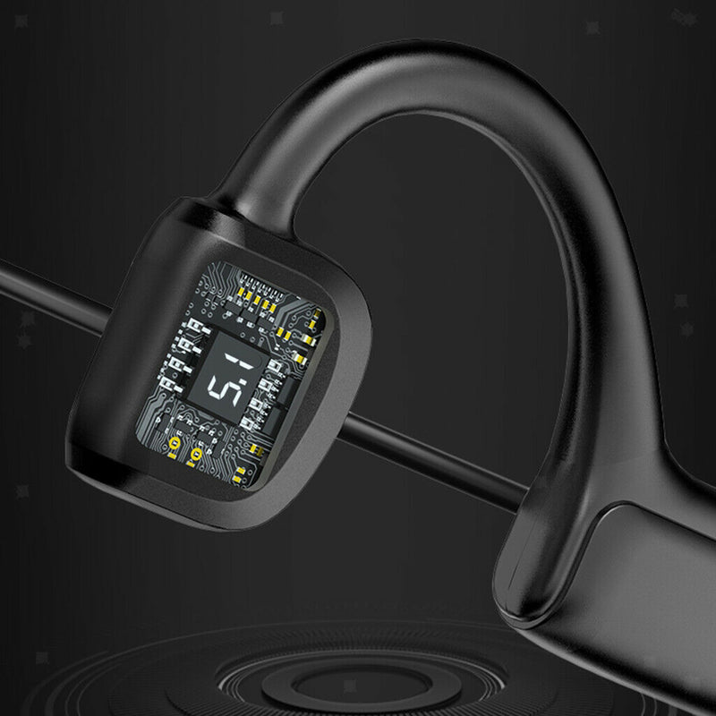 Wireless Bluetooth 5.0 Bone Conduction Stereo Headset Sports Headset Earphone