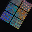 24Pcs/set Hollow Nail Art Manicure Stickers Nail PVC Decals Template Stamping MO