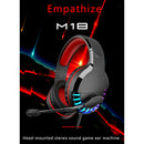Wired Colorful Gaming Headset Stereo Surround Sound RGB LED Light Noise