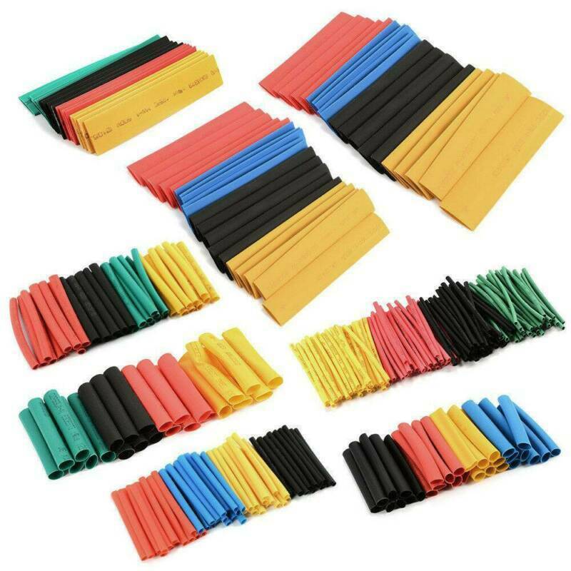 530Pcs Assorted 2:1 Heat Shrink Tubing Tube Cable Sleeving Wrap Wire Kits 8 SIZE