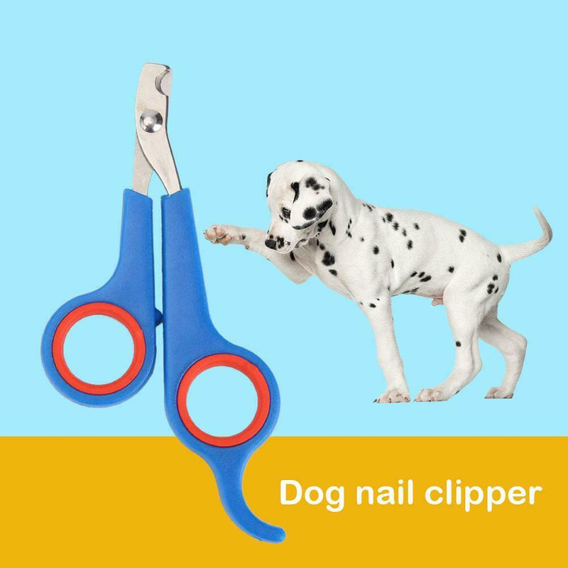 Stainless Steel Pet Nail Toe Scissors Dog Cat Claw Grooming Clipper (Blue)