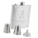 7oz Stainless Steel Hip Flask Set Pocket Flask for Liquor with Gift Box C