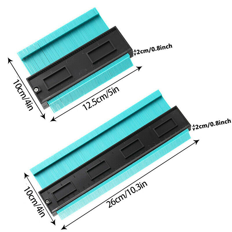 2 Pieces Contour Gauge Duplicator 5 Inch 10 Inch Multi-Functional Contour P I6N6