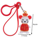 1pc Lucky mouse keychain Pendant key chain Holder Best New Year Gifts for Kid@