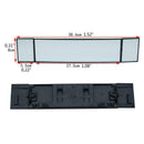 Car Rear View Mirror Convex 3 Sided Panoramic Vision Clip Auto Interior Decor