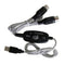 USB To MIDI Cable For Music Keyboard Adapter Converter, Black Extension Cable