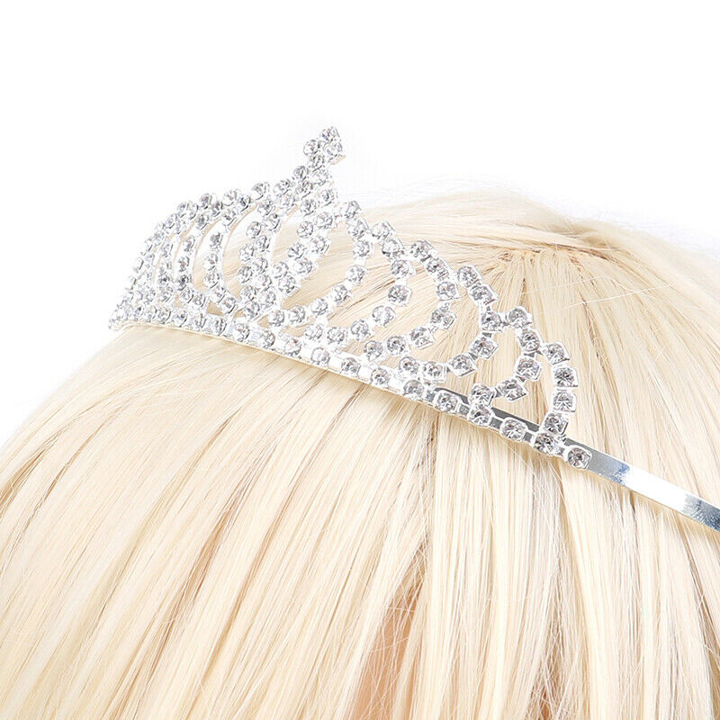 Hotest Crystal Tiara Hair Band Kid Girl Bridal Princess Prom Crown HeadbandJ Bj