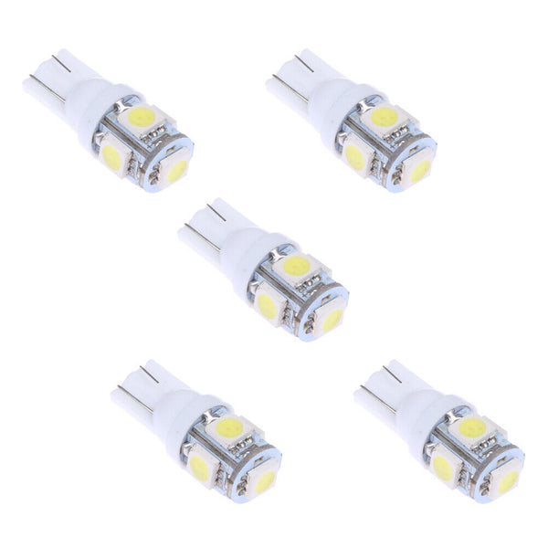 5 X T10 5050 5SMD Instrument Lights License Plate Lights Car Lights A#S