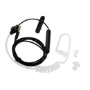 Anti-Radiation Mono Earphone Acoustic Air Tube Mic 3.5mm Headphone Black
